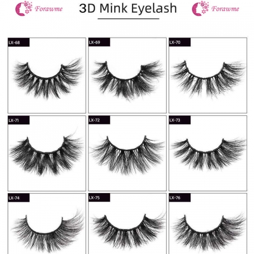 3D Mink Lashes Natural Short Lashes 13-20mm 124 styles