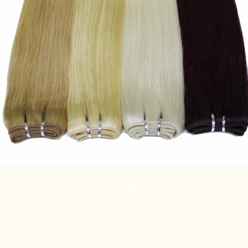 Brazilian Human Hair Weft Straight hair #1B Black #2 #8 Brown #27 #613 Blonde