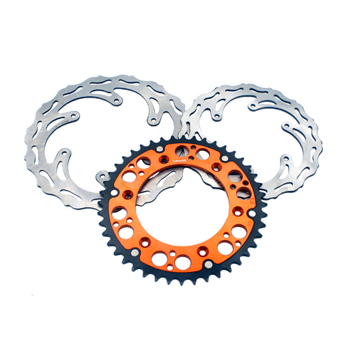 OEM Rear Orange Sprocket Front and Rear Disc Compatible with KTM SX EXC-F MXC