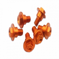 Aluminium Front Fork Guard Bolts Screw Compatible with KTM 2000-2019 Orange