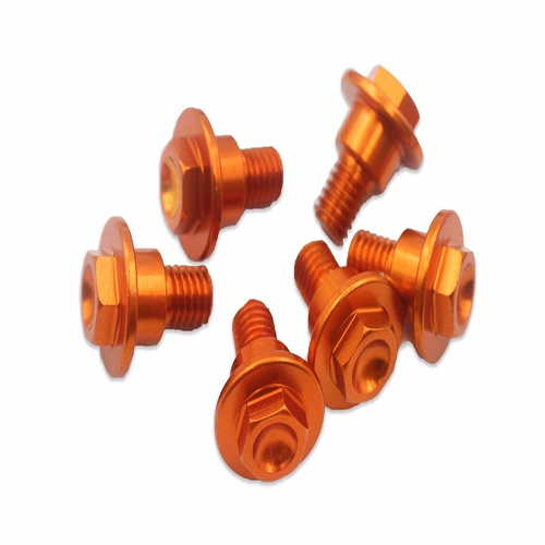 Aluminium Front Fork Guard Bolts Screw Compatible with KTM 2000-2019 Orange