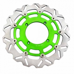 320MM GREEN OVERSIZE FLOATING DISC ROTORS FIT KAWASAKI KX KXF