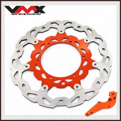 VMX Brake Disc, Rotor, Adapter, Bracket Fit Compatible with KTM New model 69mm orange