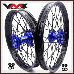 VMX 21/19 MX Wheel Fit KAWASAKI KX250F KX450F 2006-2018 Blue Hub/Nipple Black Rim/Spoke