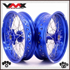 VMX 3.5/5.0 Motorcycle Supermoto Wheels fit KTM SXF EXC-R XC-W 125 250 200 Blue Rim