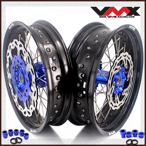 VMX 3.5/5.0 Motorcycle Supermoto Wheel Fit YAMAHA YZ250F/450F 2001-2020 YZ125/250 Blue Hub disc
