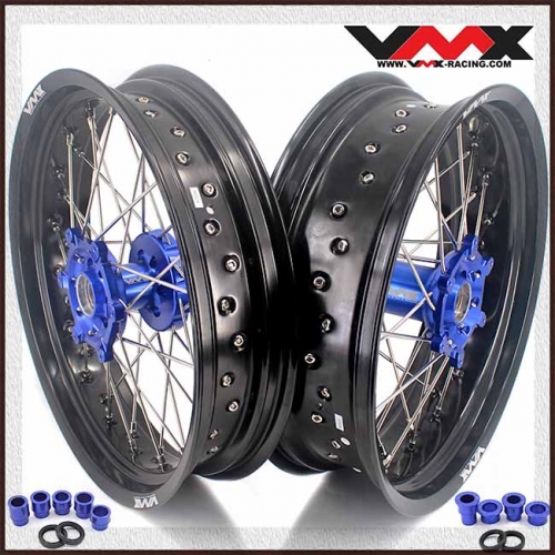 VMX 3.5/5.0 Motorcycle Supermoto Wheel Fit YAMAHA YZ125/250 YZ250F/450F 2001-2020 Blue Hub