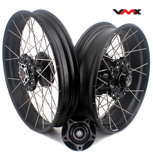 VMX Fit Honda CB500X 2019-2021 Tubeless Wheels 2.5*19"/4.25*17" Black Hub Black Rim