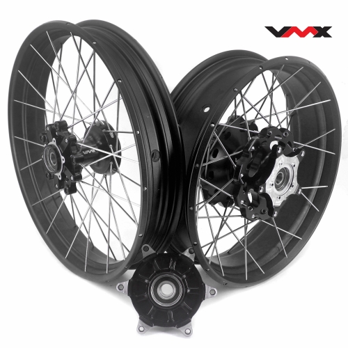 VMX 2.5*19"/4.25*17" Tubeless Wheels Set Fit for BMW G310GS 2016-2023 Black Hub Black Rim