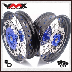 VMX 3.5/5.0 Motorcycle Supermoto Wheel Disc Fit YAMAHA WR250F WR450F Blue Nipple