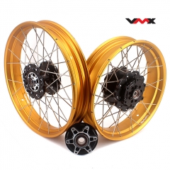 VMX Fit KTM 390 Adventure 2020-2021 Tubeless Wheels 2.5*19"/3.5*17" Rims Black Hub Gold Rim