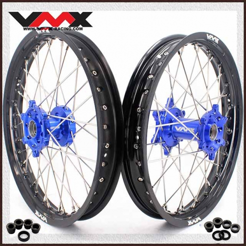 VMX 1.85*19"/2.15*19"  Flat Track Wheels Rim Fit YAMAHA YZ125/250 1999-2023 YZ250F YZ450F Blue Hub