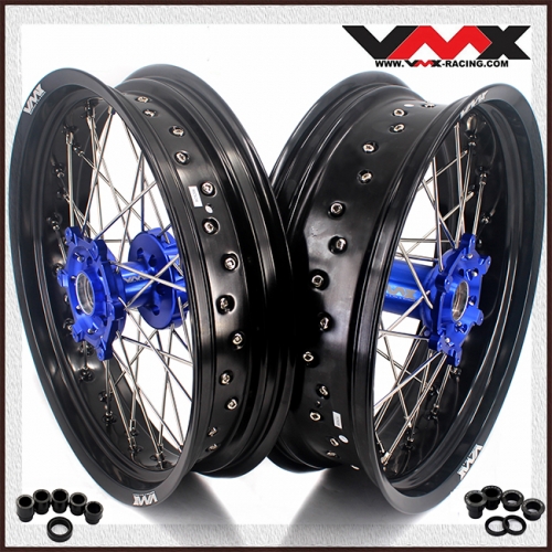 VMX 3.5/5.0 Motorcycle Supermoto Wheel Fit YAMAHA YZ125/250 YZ250F/450F 2001-2023 Blue Hub