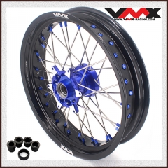 VMX 3.5*17" Dirt Bike Casting Supermoto Front Wheel Fit KTM SXF EXC 250 2003-2023 Blue Hub/Nipple