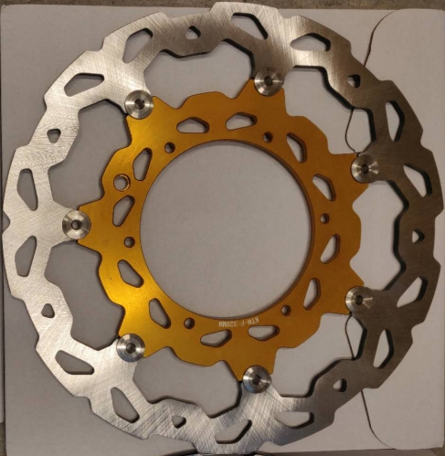 320MM Oversize Floating Disc, Rotors Compatible with KTM SXF EXC 1998-2023 Gold