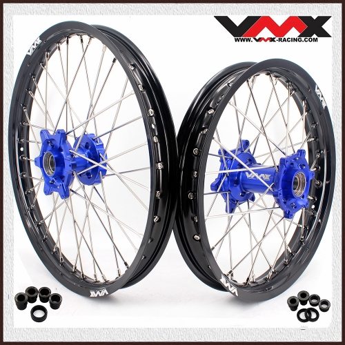 VMX 1.6*21"/2.15*19" MX Off-road Wheels Rims Set Compatible with KTM XC-F XC-W SXF 250 2003-2022 Blue