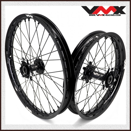 VMX 1.6*21" /2.15*18" Electric Bike Wheels Rim Fit Surron Ultra Bee Dirt Bike All Black
