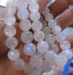 AA grade 6-16mm 8inch Genuine moonstone Bracelet Round Ball Blue beads