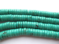 6-12mm turquoise stone high quality heishi blue green loose beads full strand