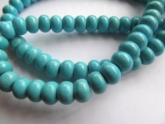 high quality-- bulk turquoise beads rondelle abacus aqua blue mixed jewelry beads 4x6mm--10strands
