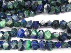 10-12mm full strand malachite & lapis DIY bead rondelle abacus faceted loose beads