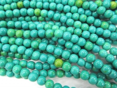 free ship--6 8 10mm 5strands, wholesale turquoise semi precious round ball green beads