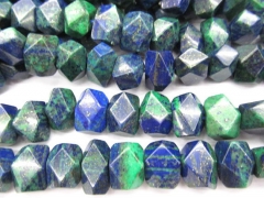 10-12mm full strand malachite & lapis DIY bead rondelle abacus faceted loose beads