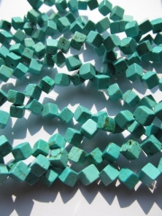 5strands 10mm turquoise beads cubic brick square green blue mixed jewelry beads