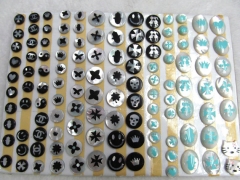 fashion eye shell MOP 4-8mm 100pcs,Top Quality ,mother of pearl roundel hamsa oval clove cross hand 