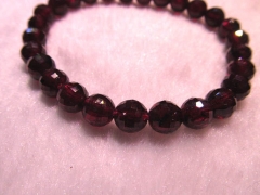 high quality genuine garnet rhodolite beads 10mm 19pcs ,round ball faceted rose red jewelry beads br