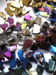 5strands 20-45mm 16inch /L Titanium quartz crystal freeform nuggets teardrop slab points drilled rai