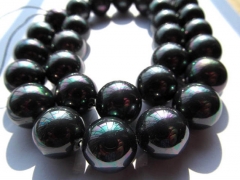 6-14mm full strand wholesale genuine pearl round ball freshwater mystic black white pink red assortm