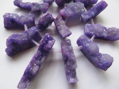 fashion 30-50mm full strand high quality Agate Druzy gemstone drussy crystal rectangle freeoform ass