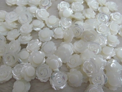8mm 30pcs ,top quality MOP shell mother of pearl rose florial flowers petal white cabochons beads