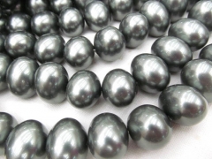 12x16 18x20mm full strand high quality genuine pearl gergous egg oval army green black mixed jewelry