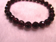 high quality genuine garnet rhodolite beads 6mm 35pcs ,round ball faceted rose red jewelry beads bra