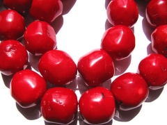 2strands 10-20mm high quality Genuine Coral beads nuggets freeform drum rondelle loose bead