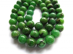 unqiue high quality genuine chrysoprase beads 8mm full strand 16inch strand round ball green olive j
