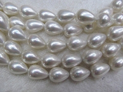 15x20mm 16inch handmade pearl freshwater drop teardrop white black turquoise earring beads