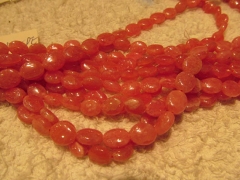 AA grade pink Argentine genuine rhodochrosite beads egg oval 8x10mm full strand 16inch