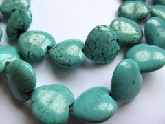 wholesale 20mm 2strands turquoise beads heart peach jewelry beads