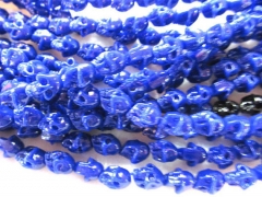 bulk 8x10mm 5strands 200pcs turquoise gergous skull skeleton royal lapis blue mixed jewelry beads
