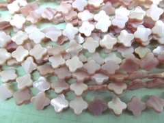 10mm 16inch high quality genuine MOP shell rondelle mother of pearl MOP clove pink red beads