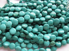 free ship--5strands 6-12mm turquoise roundel coin disc green turquoise beads