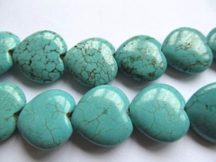 wholesale 20mm 2strands turquoise beads heart peach jewelry beads