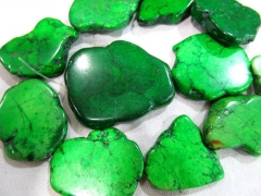 wholesale 18x25 25x35 30x50mm turquoise beads freeform slab nuggets green assortment jewelry charm b