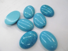 wholesale bulk 18x25mm 50pcs cabochons turquoise oval egg dark blue jewelry beads