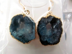 30-50mm 12pcs fashion Geode Earrings Crystal Slice Earrings Agate Druzy Natural Earrings assortment 