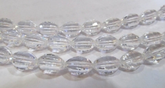AAA grade 5strands 8x12mm crystal gergous rice barrel egg handmade faceted clear multicolor jewelry 