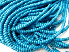 high quality 3x6mm 5strands turquoise semi precious rondelle abacus green blue mixed jewelry bead